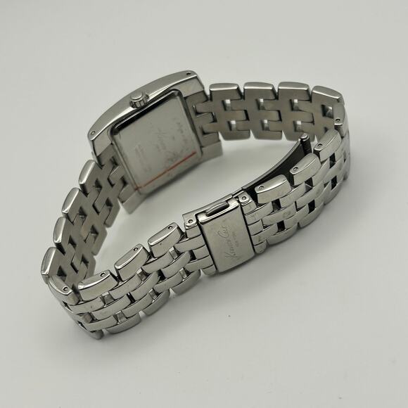 Kenneth Cole Silver Tone Stainless Steel Women’s Watch Working New Battery - Picture 5 of 8